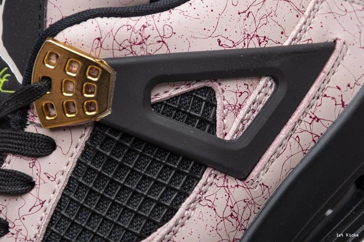 Retro AQ9129-601 Silt (W) Red  4 Jordan Splatter 1005